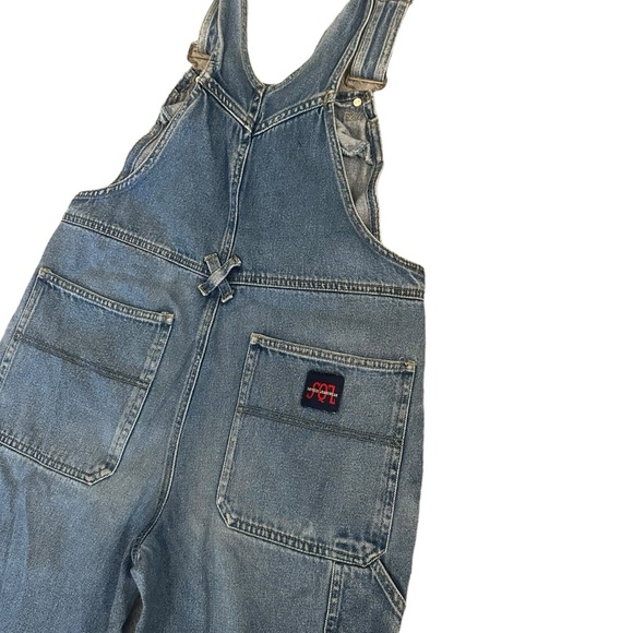 Vintage Squeeze Jeans Carpenter Denim Overalls Women’s Size Medium 34 x 30 - Picture 12 of 12